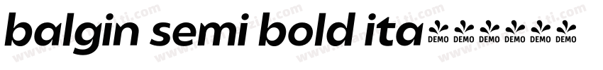 balgin semi bold ita字体转换